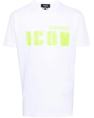 DSquared² Stylische t-shirts für männer und frauen - Gelb
