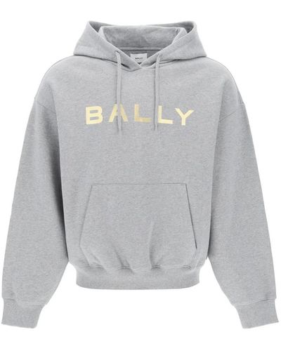 Bally Metallic logo hoodie - Grau