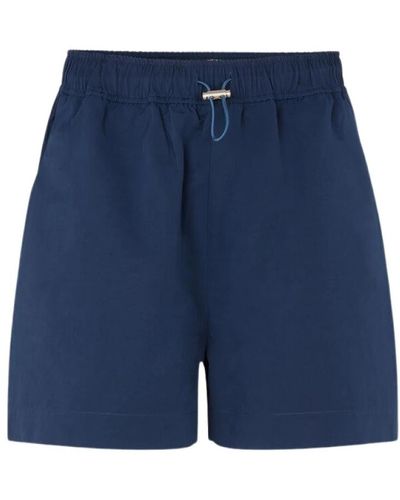 Samsøe & Samsøe Nachhaltige shorts mit mittelhoher taille - Blau