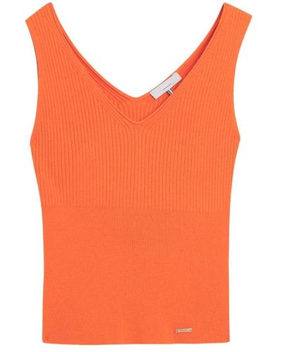 Cinque V-Neck Knitwear - Orange