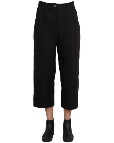 Woolrich Cropped-Hose - Schwarz