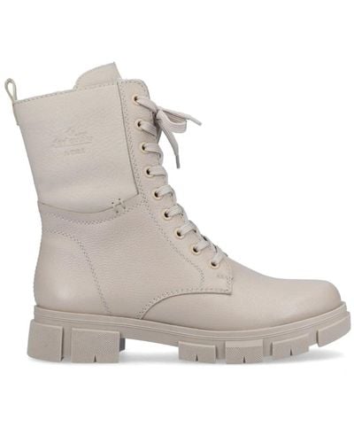 Rieker Lace-Up Boots - Grey