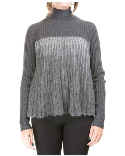 Manila Grace Alpaka wollmischung pullover ila grace - Grau