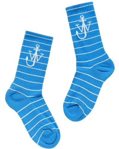 JW Anderson Underwear > socks - Bleu