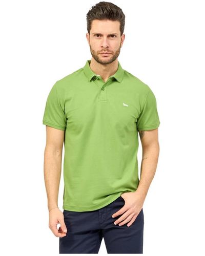 Harmont & Blaine Polo Shirts - Green