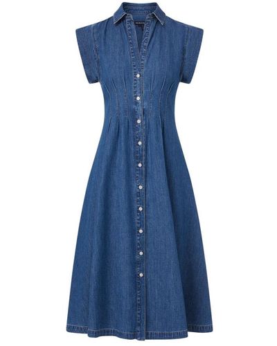Veronica Beard Shirt Dresses - Blue