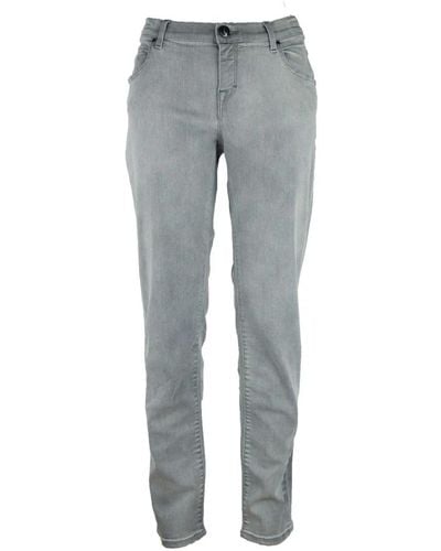 Jacob Cohen Jeans elasticizzati grigi in denim per donne - Grigio