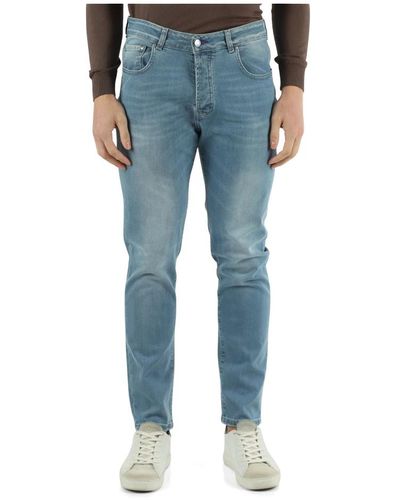 Daniele Alessandrini Jeans > slim-fit jeans - Bleu