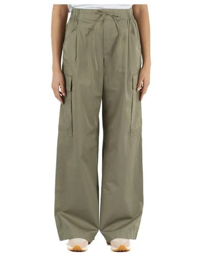 Replay Trousers > wide trousers - Vert