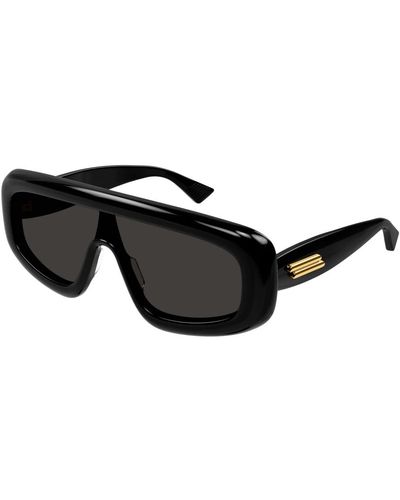 Bottega Veneta Schwarz/graue sonnenbrille bv1281s,schicke schwarze graue sonnenbrille