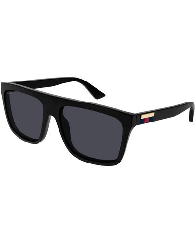 Gucci Quadratische sonnenbrille formal modern elegant - Schwarz