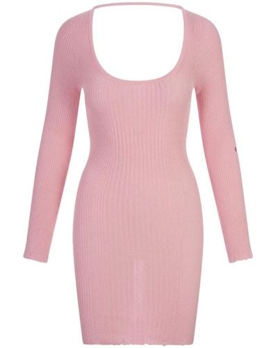 A PAPER KID Knitted Dresses - Pink