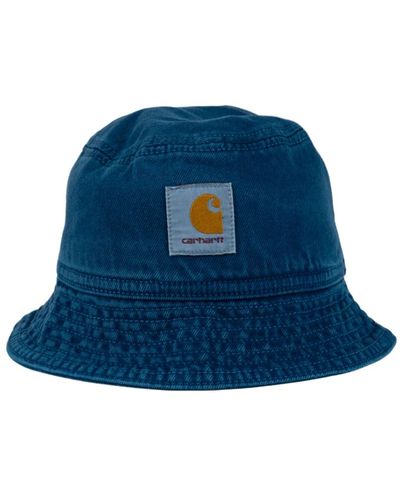 Carhartt Kobalt baumwolle garrison bucket hat - Blau