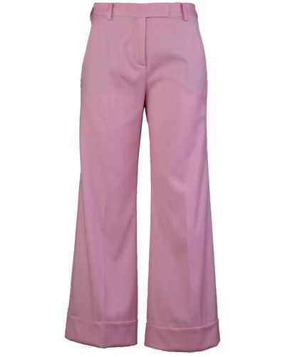 Semicouture Cropped Trousers - Purple