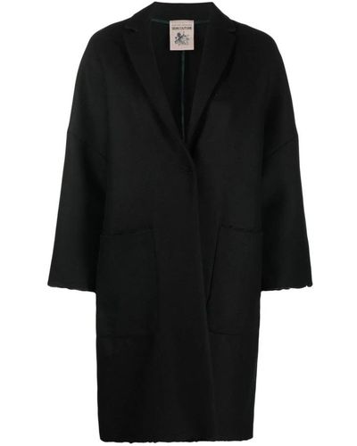 Semicouture Trench Coats - Black