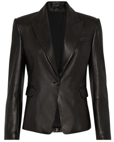 Brunello Cucinelli Leather Jackets - Black