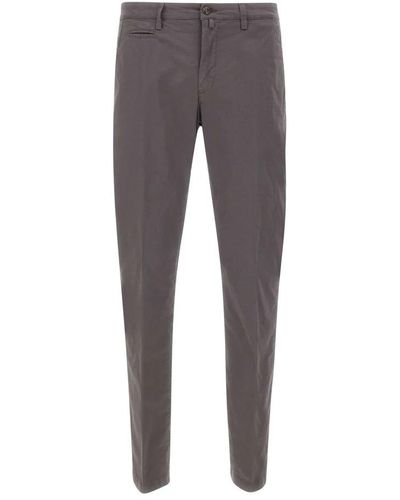 BRIGLIA Slim-Fit Trousers - Grey
