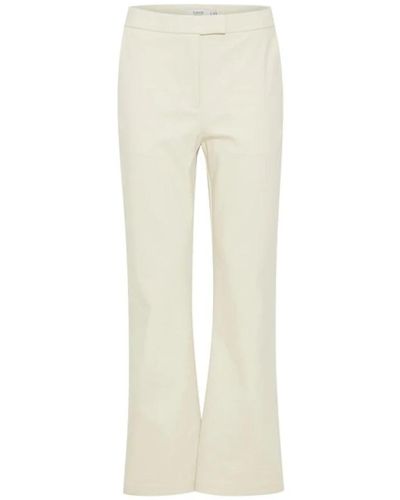 B.Young Wide Trousers - Natural
