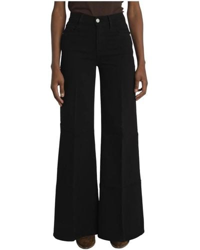FRAME Trousers > wide trousers - Noir