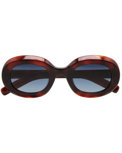 Kaleos Eyehunters Laroy occhiali da sole ovali in acetato - marrone