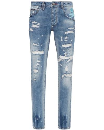Philipp Plein Slim-fit jeans - Blau