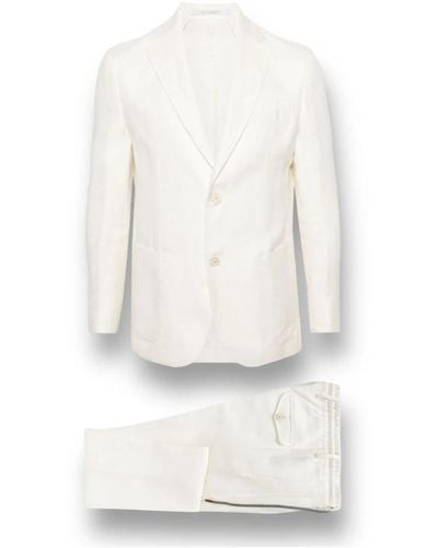 Eleventy Suits > suit sets > single breasted suits - Blanc