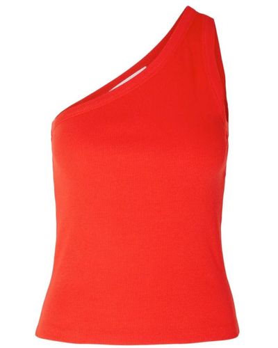 SELECTED Sleeveless tops - Rosso