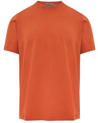 Corneliani T-Shirts - Orange