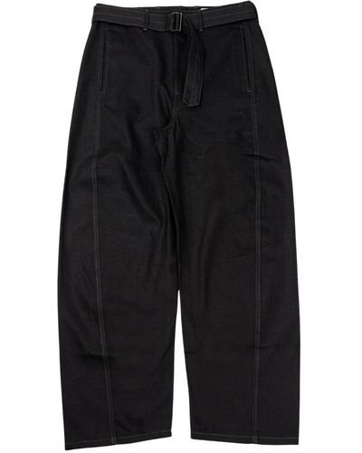 Lemaire Wide Trousers - Black