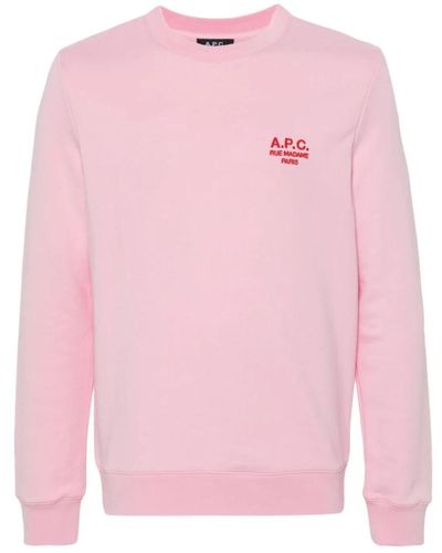 A.P.C. Rosa pullover - molleton trame bio - Pink