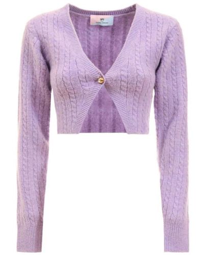Chiara Ferragni Knitwear > cardigans - Violet