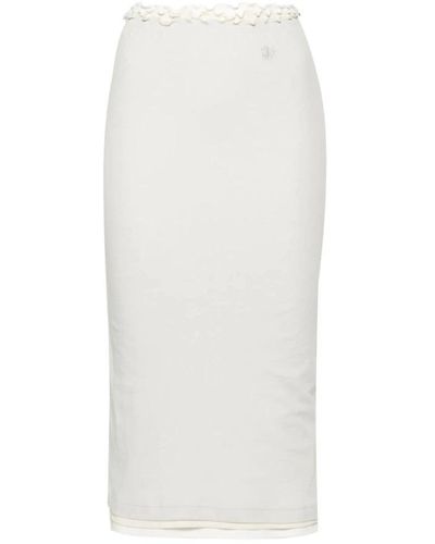Jil Sander Midi Skirts - White