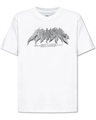 adidas Originals T-shirt mit logo - Weiß