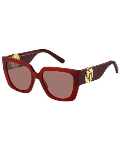 Marc Jacobs Rotes gestell burgunder linse sonnenbrille