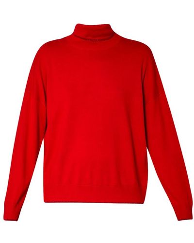 Liu Jo Sweaters rojos con detalles lurex®