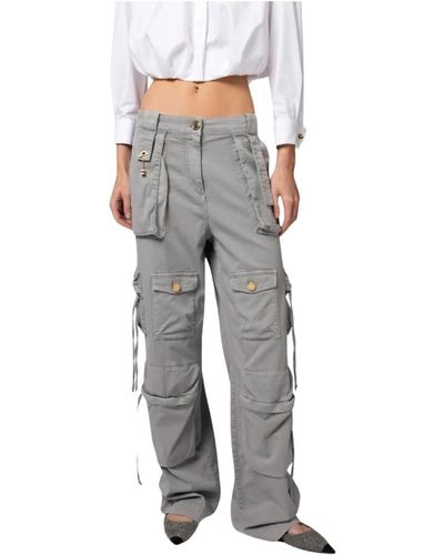 Elisabetta Franchi Trousers > wide trousers - Gris