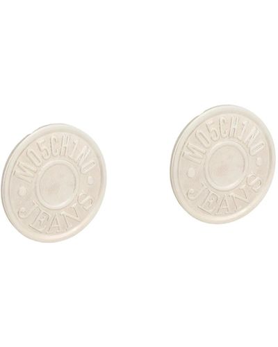 Moschino Bijoux orecchini clip-on argento - Bianco