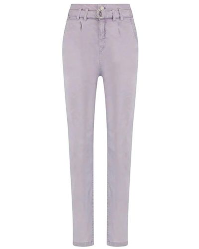 Nukus Trousers > slim-fit trousers - Violet