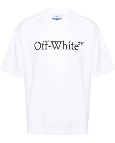 Off-White c/o Virgil Abloh Logo print crew neck t-shirts off - Weiß