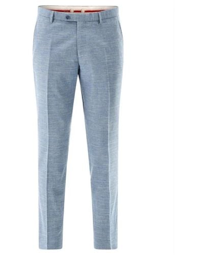 CLUB of GENTS Slim-Fit Trousers - Blue