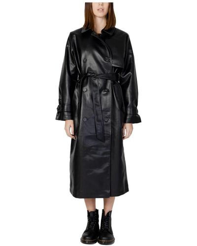Vero Moda Belted Coats - Black