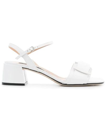Sergio Rossi Elegante weiße flache sandalen