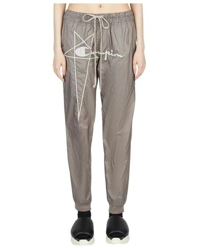 Rick Owens Trousers > slim-fit trousers - Gris