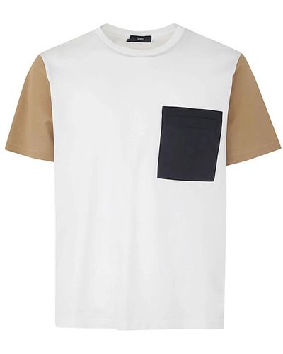 Herno T-shirt mit tasche,sleeveless tops - Weiß