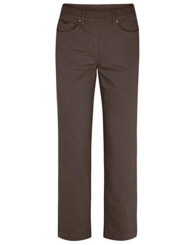 LauRie Straight Trousers - Brown