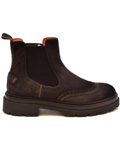 Santoni Shoes > boots > chelsea boots - Marron