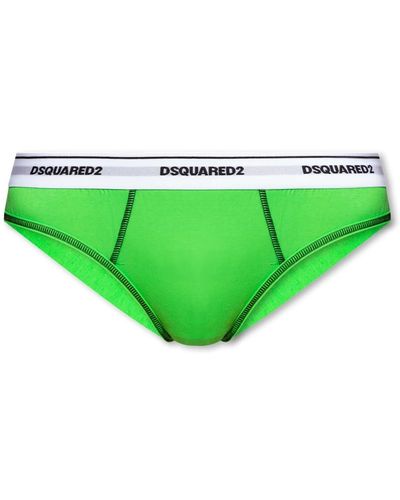 DSquared² Slip con logo - Verde