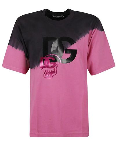 Dolce & Gabbana Casual upgrade t-shirt für männer - Pink