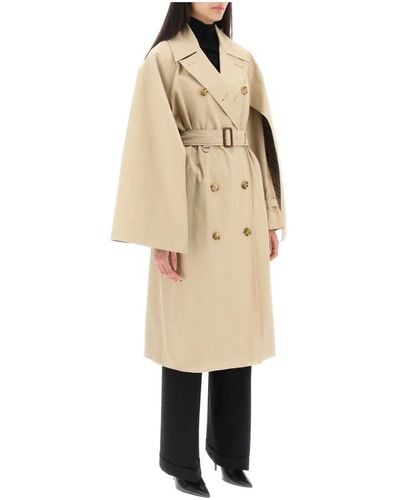 Burberry Coats > belted coats - Neutre