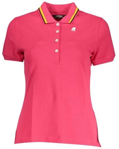K-Way Tops > polo shirts - Rose